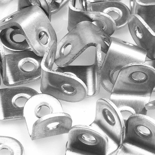 50pcs equerre de Fixation Inox 20x20mm goodnice