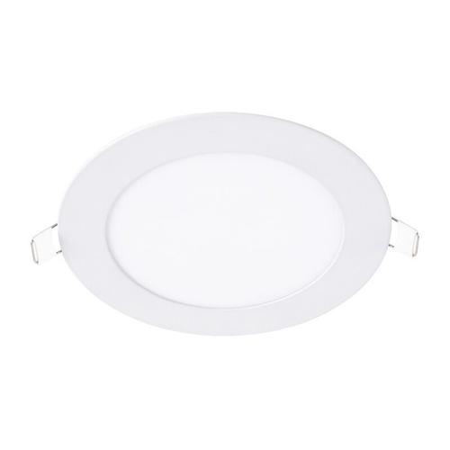 6pcs Spots Encastrables Interieurs, Panneau Led, Plafonnier Led Blanc Rond Mince 12w Pour Chambre, Salon, Bureau, Couloir Panneau De 17cm Avec Plage De Tension D'ouverture De 15,5-16cm 85-265 Goodnice