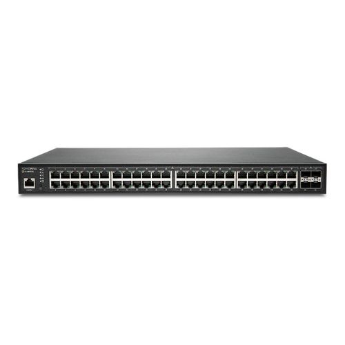 SonicWall Switch SWS14-48FPOE - Commutateur - Géré - 48 x 10/100/1000 (PoE+) + 4 x 10 Gigabit SFP+ - Montable sur rack - PoE+ (740 W)