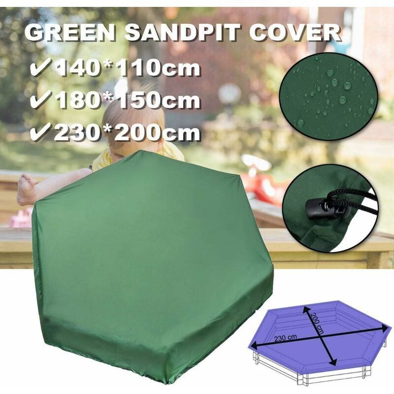 Couvercle Hexagonal Pour Bac A Sable Avec Cordon De Serrage,... - 5