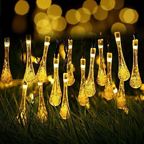 Guirlande Lumineuse Exterieur Solaire Led Pile Etanche Guinguette 6.5 Metre 30 Led 8 Modes Decorative Pour Jardin Terrasse Maison Noel Paques Fete Mariage Patio Balcon Goodnice