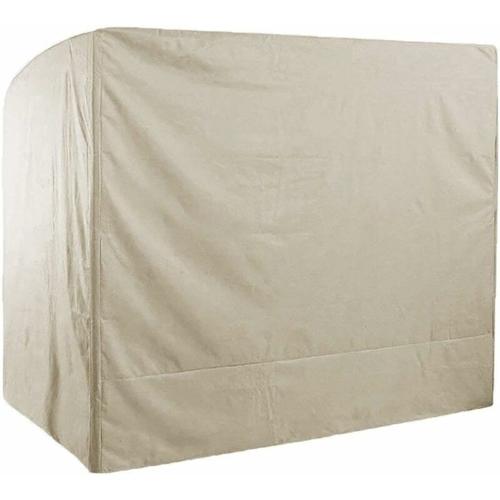 Housse De Balancelle De Jardin 3 Places Impermeable,220x125x175cm 210d Oxford Bache De Balancelle Anti-Uv Couverture De Protection Balanoire Exterieur-Beige Goodnice