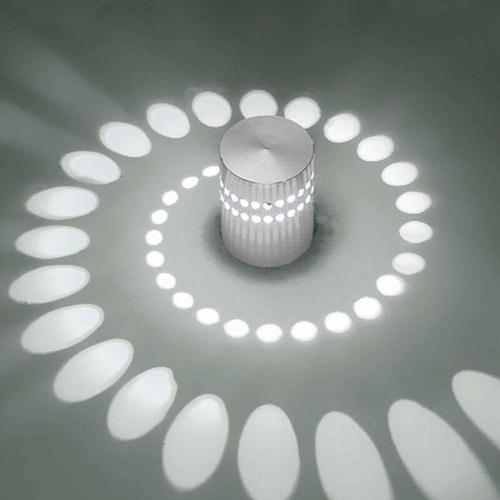 Applique Murale Interieur Led Effet Moderne 4w En Aluminium Lampe De Mur Decorative Pour Chambre Enfant Couloir Htel Restaurant Cuisine Salle A Manger(2pcs,Blanche) Goodnice