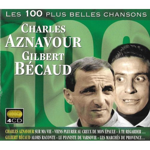 Coffret "Les 100 Plus Belles Chansons" De Charles Aznavour Et De Gilbert Bécaud - 4 Cd