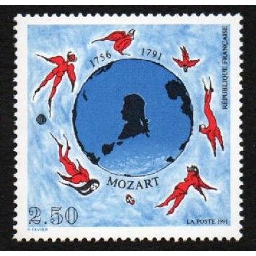 Timbre Bicentenaire Mort De Mozart 1991