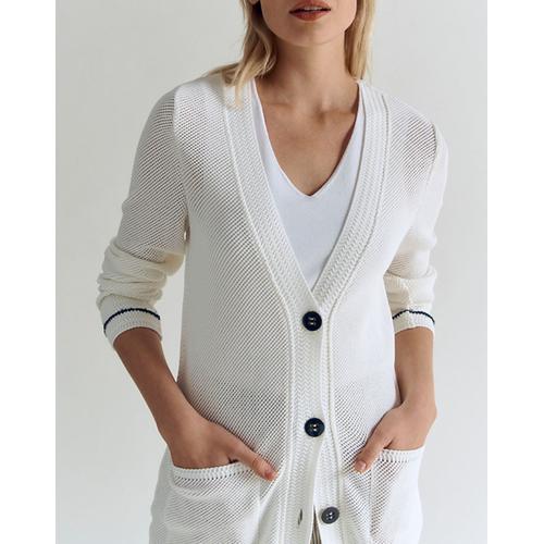 Veste En Maille Vital Blanche