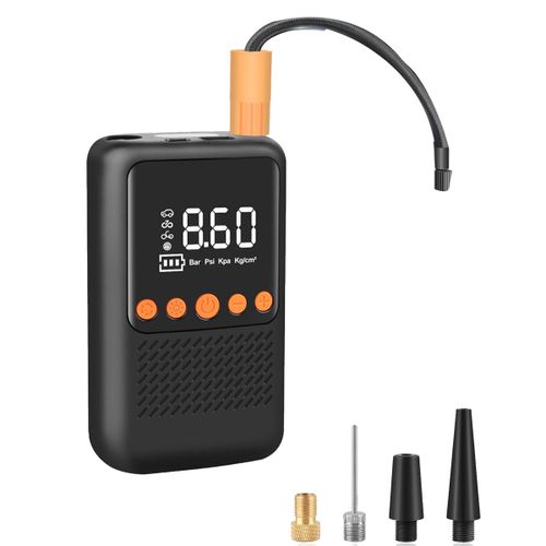 Compresseur D'air Portable De Gonfleur Pneu Électrique - Pneus Pompe À Air Sans Vélo Avec Manomètre