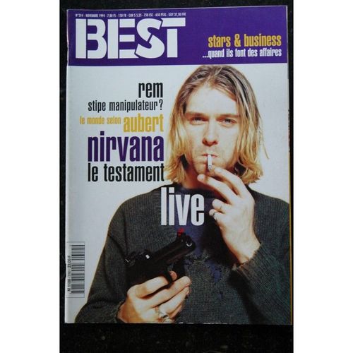 Best 314 Nov. 1994 Nirvana Aubert Rem Stipe Higelin Jungle Jeff Buckley