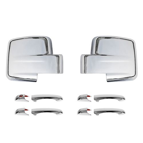 Garniture De Coque De Rétroviseur Latéral + Décoration De Couverture De Poignée De Porte Pour Accessoires De Voiture Patriot 2011-2016