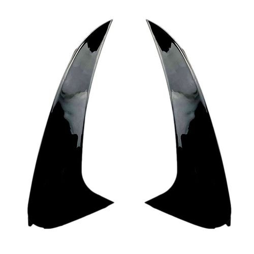 Couverture Lumineuse Décorative D'aile Latérale D'aileron De Diviseur De Pare-Chocs Arrière En Abs Noir Brillant Pour Classe W218 2014-2017