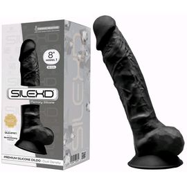 Gode Realiste Noir Double Densite No 1 - 20 Cm