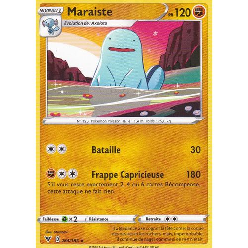 Carte Pokemon - Maraiste - 084/185 - Rare - Épée Et Bouclier 4 - Voltage Éclatant - Eb4 - Vf