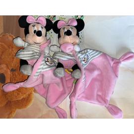 Doudou luminescent Minnie rose avec mouchoir Hello Star DISNEY BABY