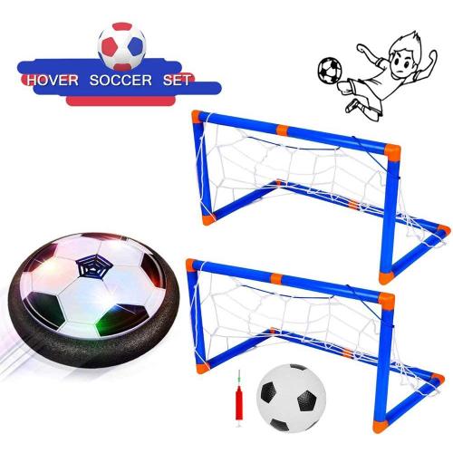 Moocuca Air Power Football Hover Soccer Ball Rechargeable avec LED Lumière Cadeau Foot Jouet Enfant Ballon de Foot Lumineux pour Garçons Filles Jeux Intérieur & Extérieur 