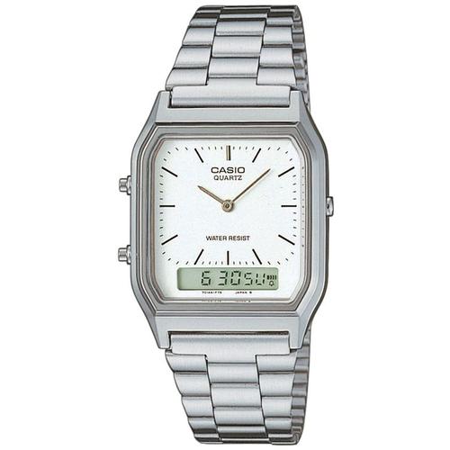 Casio Montre Argent Analogique - Digital Hommes Casio Collection Aq-230a-7dmqyes