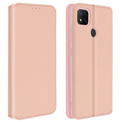Étui Pour Xiaomi Redmi 9c / 9c Nfc Porte-Carte Support Vidéo Rose Gold