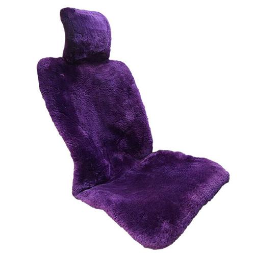 Housses De Siège De Voiture Taille Universelle Pour Accessoires De Housse De Siège Automobiles Laine Peau De Mouton Housses De Sièges De Voiture Violet