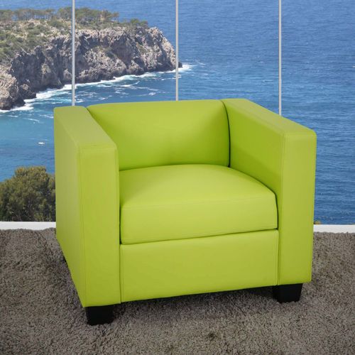 Fauteuil Club / Lounge Lille   Simili-Cuir Vert Clair