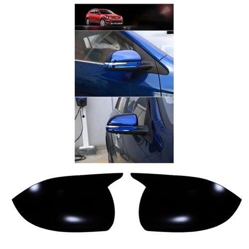 1 Paire De Couvercles De Rétroviseur De Voiture Pour K2 Kx 2017-2023 Coque De Rétroviseur Latéral En Corne De B¿Uf, Garniture Noire Brillante