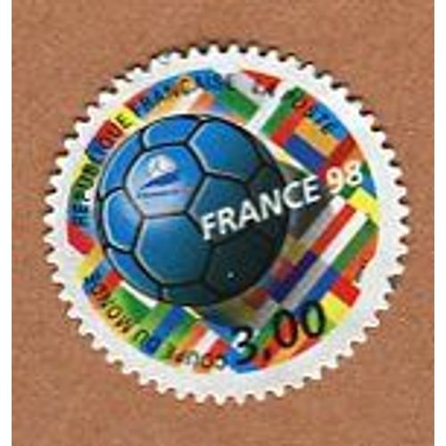 Timbre Non Oblitéré - Coupe Du Monde De Football - 3,00 F - Ballon Rond - 1998