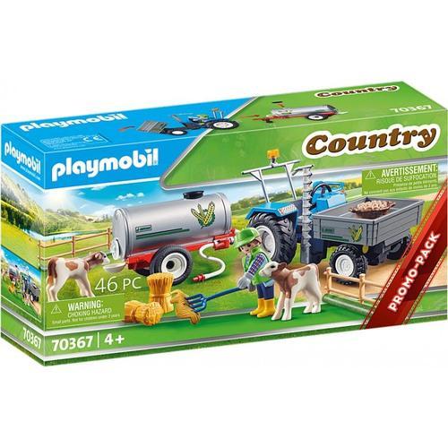 Playmobil Country 70367 - Agriculteur Avec Faucheuse Et Citerne