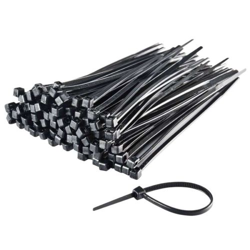 Colliers rapides en nylon noir x100 100 x 2,5 mm