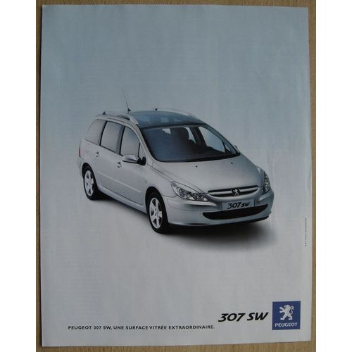 Publicité Papier - Voiture Peugeot 307 S W De 2003