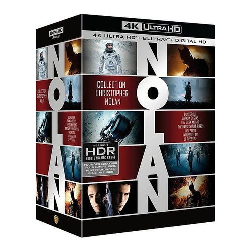 Collection Christopher Nolan : Dunkerque + The Dark Night Trilogy + Inception + Interstellar + Le Prestige - 4k Ultra Hd + Blu-Ray + Digital Hd