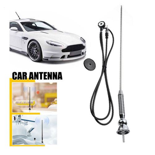 18,5 Pouces Voiture Stéréo Fm Am Radio Amplifié Signal Antenne Toit Avec Câblage Accessoires De Voiture