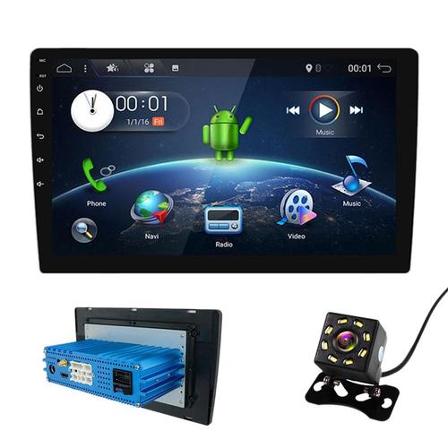 9 Pouces 2din Android 9.0 4g + 64g Px6 Six Core Autoradio Stéréo Navigation Gps Lecteur Multimédia Voiture Universelle Wifi Bluetooth Lecteur Audio Vidéo Avec Caméra 8 Led