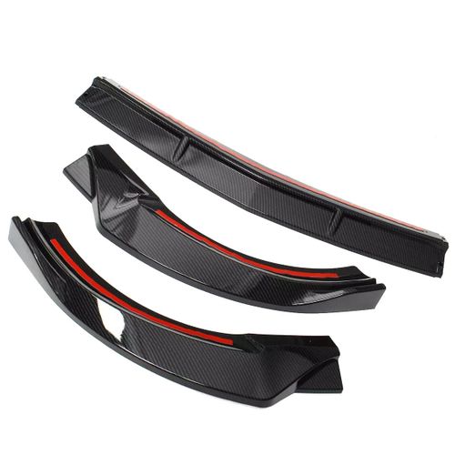 3 Pièces Séparateur De Lèvre De Becquet De Pare-Chocs De Voiture En Fiber De Pour Classe E W213 E200 E300 E320 17-18 Sport