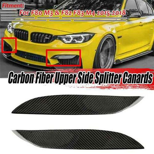 Aileron De Lèvre Canards Pour Pare-Chocs En Fibre De Véritable Pour F80 M3 F82 F83 2015-2018
