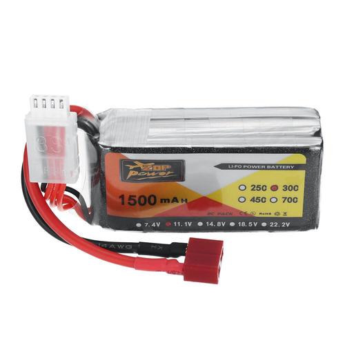 Batterie Lipo Zop Power 11.1v 1500mah 30c 3s Avec Connecteur T Pour Voiture Rc-Générique
