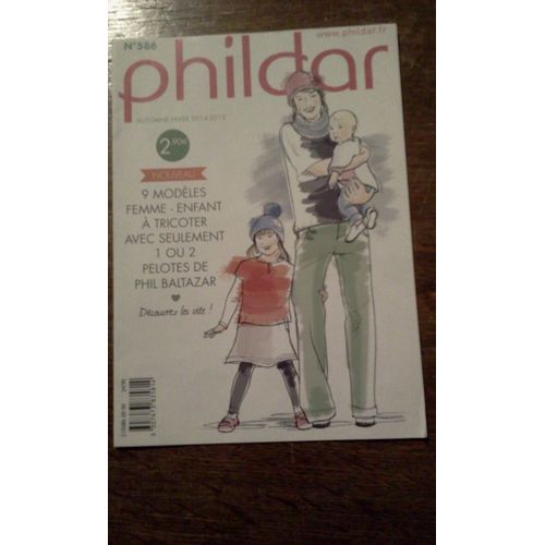 Catalogue Phildar N° 586 9 Modèles Femme-Enfant