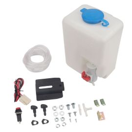 Nouveau-12v 1.5l Kit Universel De Bouteille De Lave-Glace De Voiture Interrupteur À Jet Outil Propre Assemblage D'essuie-Glace