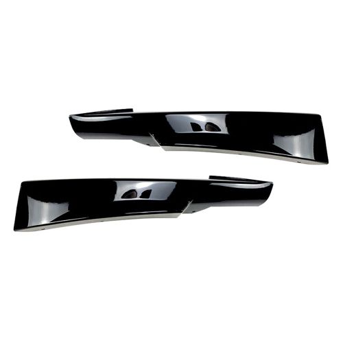 Noir Brillant Pare-Chocs Lèvre Coin Couverture Garniture Protecteur Inférieur Séparateur Becquet Pour E90 320i 330i M- 09-12