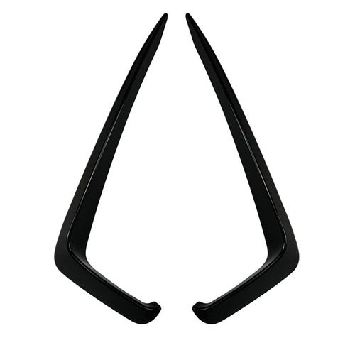 2 Pièces Voiture Pare-Chocs Séparateur Becquet Garnitures Décoratives Antibrouillard Canard Pour Mk7 2019-2021 Noir Brillant