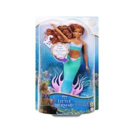 Coffret Ariel La Petite Sirene Qui Chante - Poupee Mannequin 30 Cm - Set Poupée Princesse Et 1 Carte Animaux - Jouet Fille