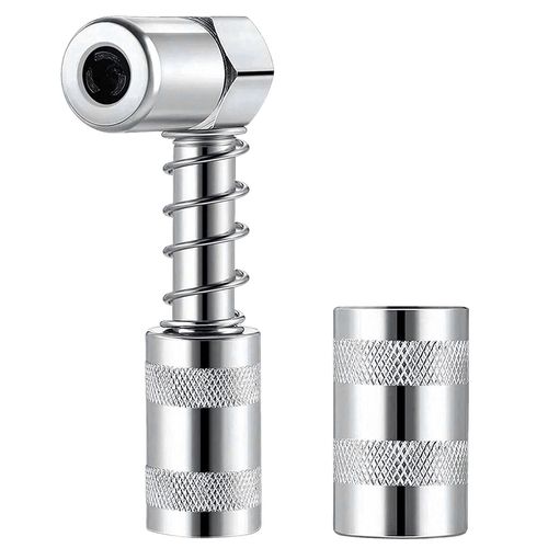 Adaptateur De Buse De Graisse Pistolet À Graisse - Accessoire Adaptateur De Coupleur De Graisse À 90 Degrés Avec Manchon Outil De Graissage À 3 Mâchoires