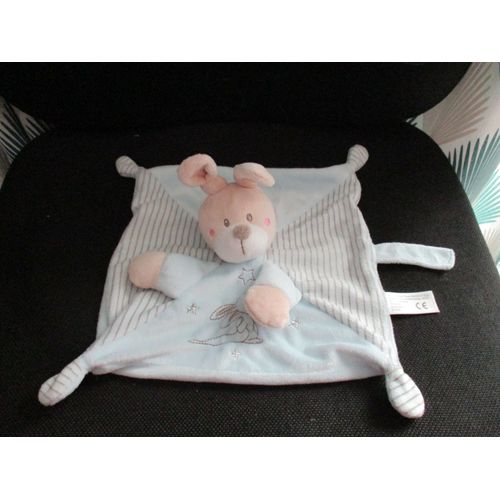 Doudou plat lapin bleu Simba Toys Benelux