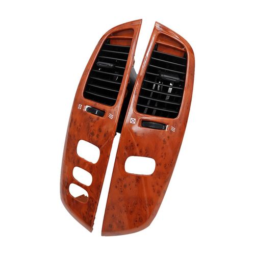 Assemblage De Cadre D'aération De Tableau De Bord Intérieur De Voiture Pour Land Cruiser 100 Lc100 Ujz100 Fj100 1997-2007 Grain De Bois