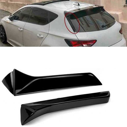 Pour Aile De Becquet Latéral De Lunette Arrière Verticale Noire Brillante Pour Seat 2013-2021 Accessoires De Queue De Rétroviseur De Lunette Arrière Automatique