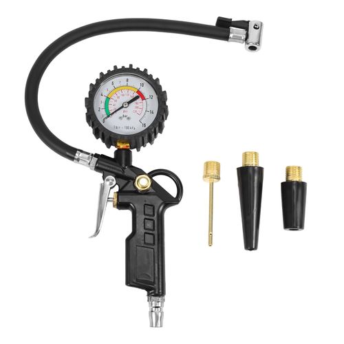 Gonfleur De Pneu De Manomètre De Pneu De Voiture 220 Psi Avec Compresseur D'air De Manomètre Pour Voitures Motos Vélos