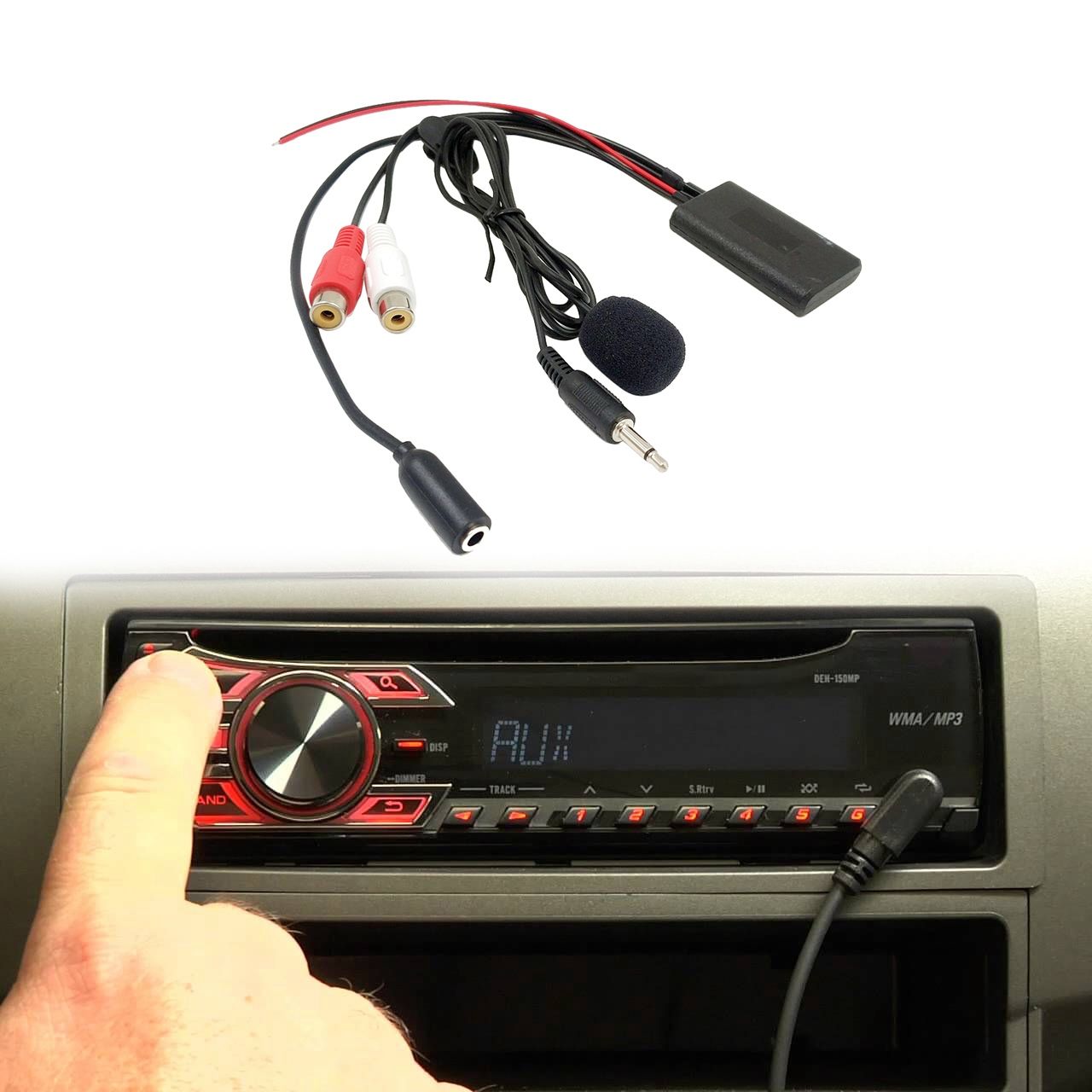 Autoradio Universel 3.5 MM RCA Audio EntrE AUX Cble De Mic... - 2