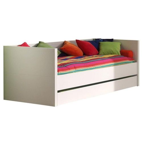 Paris Prix - Lit Banquette Enfant "Lara" 90x200cm Blanc