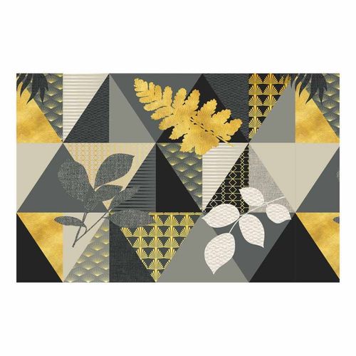Set De Table À Motifs "Loelia" 28x44cm Jaune & Noir