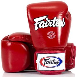 Gants De Boxe Fairtex En Cuir Rouge14 Oz