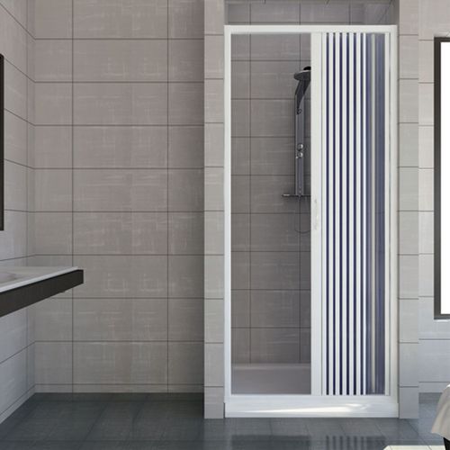 Porte paroi de douche en Plastique PVC mod. Vergine 70 cm avec ouverture latérale
