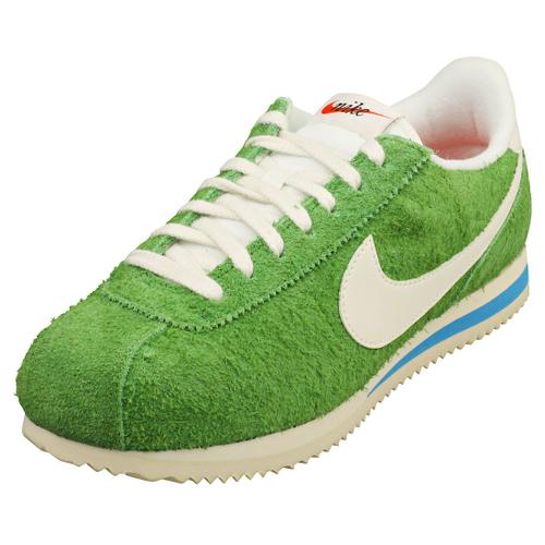 Chaussures Nike Cortez Vintage Baskets Vert Blanc