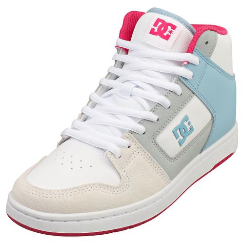 Dc Shoes Manteca 4 Hi Baskets Patin Bleu Rose